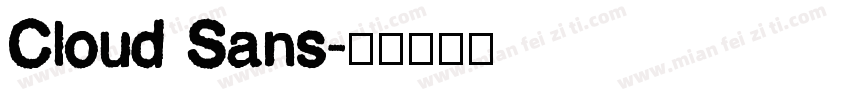 Cloud Sans字体转换